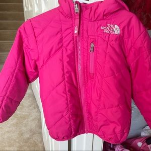 The Northface girls reversible jacket size 3